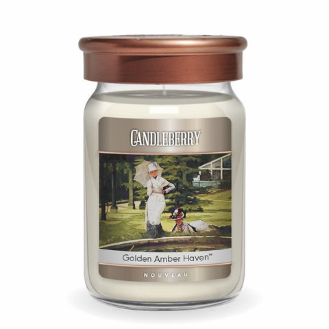 NOUVEAU™ - Golden Amber Haven™, Large Jar Candle (Collective)