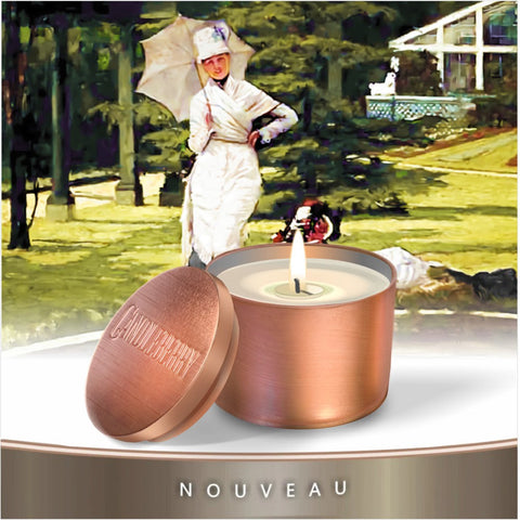 NOUVEAU™ - Golden Amber Haven™,  Travel Tin Candle (Collective)