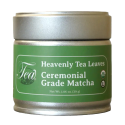 Heavenly Tea Leaves Organic Ceremonial Grade UJI Matcha Green Tea Powder, 30g - 1.05 OZ 6 Pack