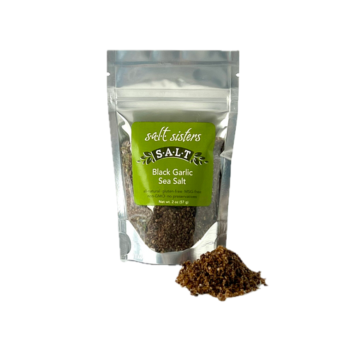 S.A.L.T. Sisters Black Garlic Sea Salt - 2 OZ 4 Pack
