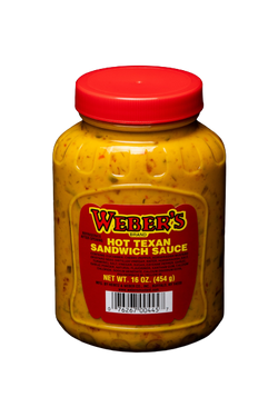 Weber's Brand Hot Texan Sandwich Sauce - 16 OZ 12 Pack