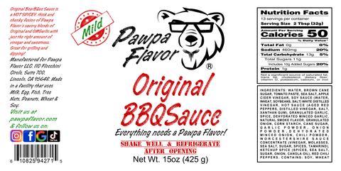 Pawpa Flavor Original BBQ Sauce