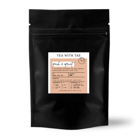 Peach & Apricot Iced Green Tea Sampler Pouch (2 Pillow Bags)