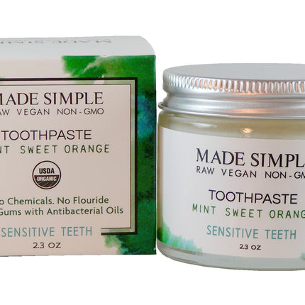 Made Simple Skin Care Mint Sweet Orange Toothpaste - 2.3 OZ 8 Pack
