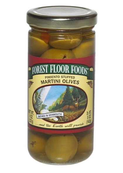 Forest Floor Foods Pimiento Stuffed Martini Olives - 8 OZ 12 Pack