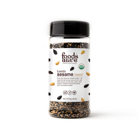 Foods Alive Tuxedo Sesame Seeds Shaker - 8 OZ 6 Pack