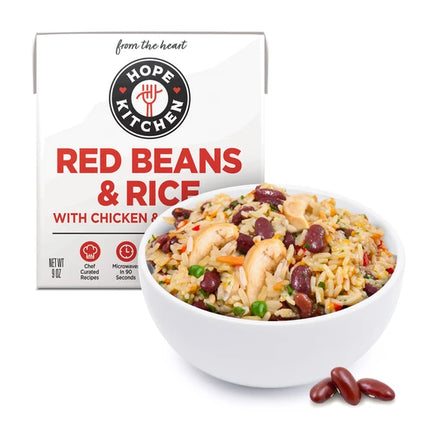 Hope Kitchen Red Beans & Rice with Chicken & Vegetables - 9 OZ 12 Pack