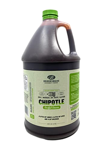 Brooksmade Gourmet Foods Chipotle BBQ Sauce + Marinade - 128 FL OZ 4 Pack