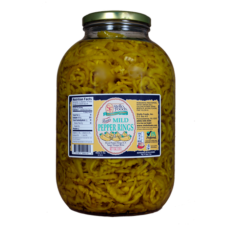 Stello Foods - Rosie's Mild Pepper Rings 128 oz