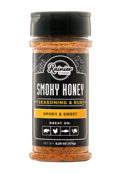 Rainier Foods Smoky Honey Seasoning + Rub - 6.25 OZ 6 Pack