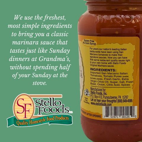 Stello Foods - Rosie's Original Marinara Spaghetti Sauce 26 oz