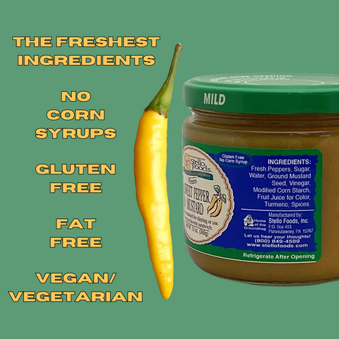 Stello Foods - Rosie's Sweet Banana Pepper Mustard 13 oz