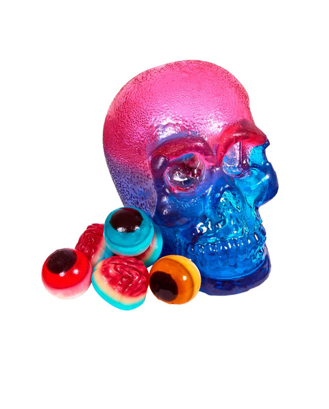 Hollow Hard Candy Skull filled with Gummies