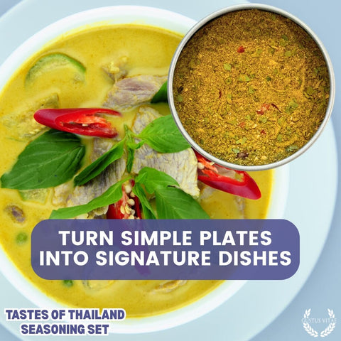 Thai Seasoning Gift Set - Tastes of Thailand - Artisanal Spice Blends Six Pack