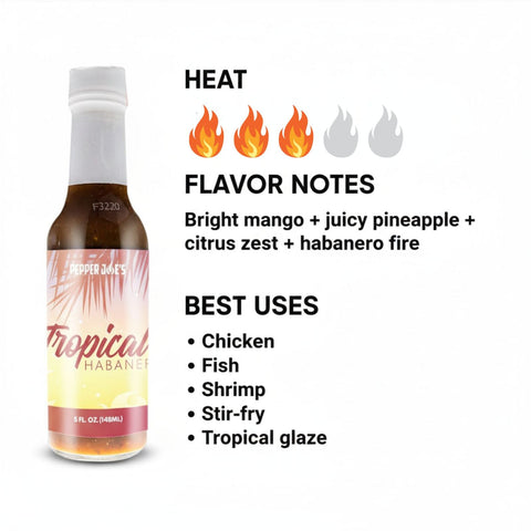 Tropical Habanero Hot Sauce - 5 oz