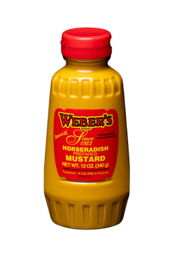 Weber's Brand Squeeze Horseradish Mustard - 12 OZ 12 Pack
