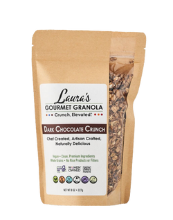 Laura's Gourmet Granola Dark Chocolate Crunch Granola - 8 OZ 6 Pack