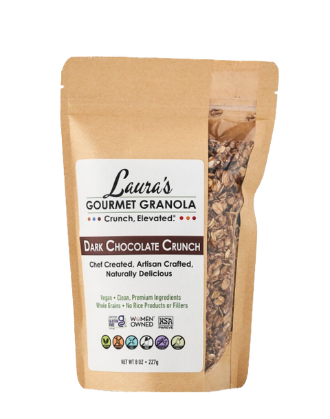 Laura's Gourmet Granola Dark Chocolate Crunch Granola - 8 OZ 6 Pack