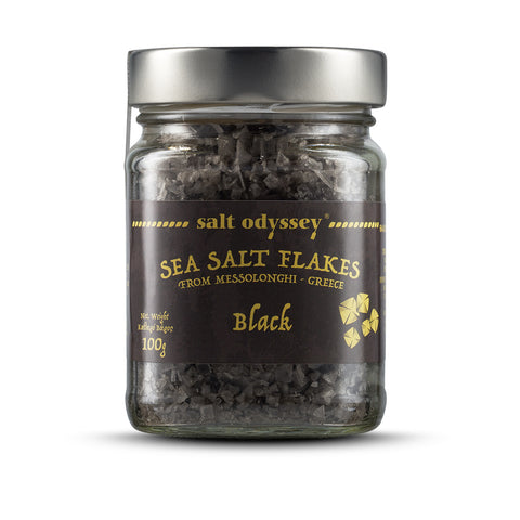 Salt Odyssey Black Ink Sea Salt Flakes - 3.5 OZ 12 Pack