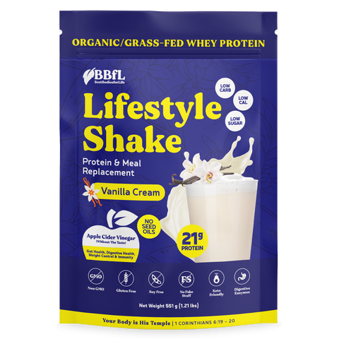BBfL BBfL Meal Replacement Protein Shakes, (15 Servings, Vanilla Cream) - 0.88 LB 6 Pack