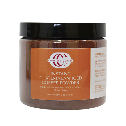 Instant Guatemalan Iced Coffee Powder - 5 OZ 8 Pack
