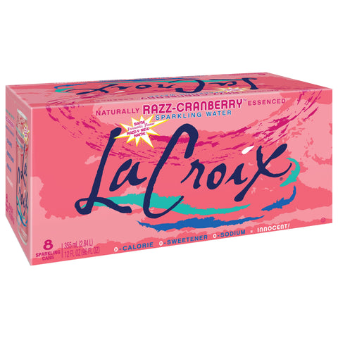 La Croix Cran-Raspberry Sparkling Water - 96 FZ 3 Pack