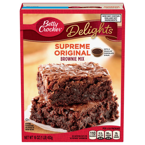 Betty Crocker Supreme Original Brownie Mix - 16.0 OZ 8 Pack