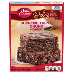Betty Crocker Supreme Triple Chunk Brownie Mix - 17.8 OZ 12 Pack