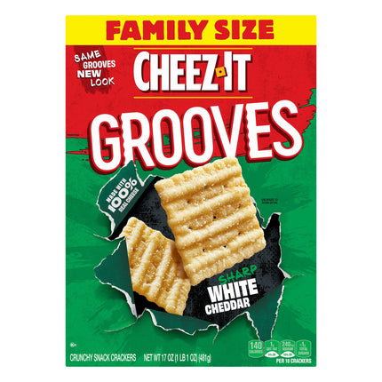 Cheez-It White Cheddar Grooves - 17.0 OZ 12 Pack