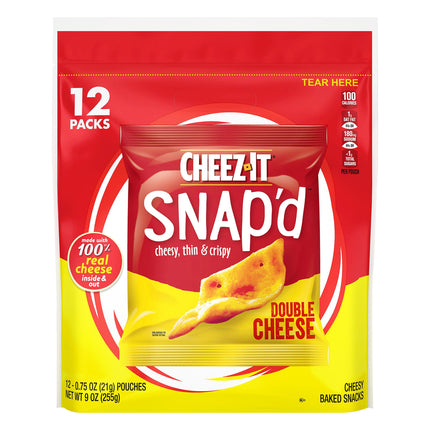 Cheez-It Double Cheese Snap'd - 9.0 OZ 4 Pack