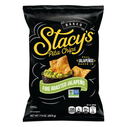 Stacy's Fire Roasted Jalapeno Pita Chips - 7.33 OZ 12 Pack