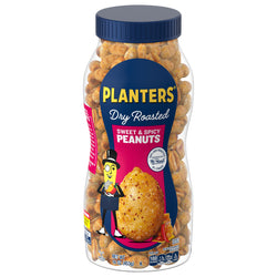 Planters Dry Roasted Sweet & Spicy Peanuts - 16 OZ 12 Pack