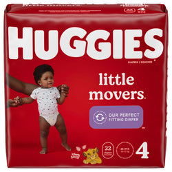 Huggies Little Movers Size 4 Diapers - 22 CT 4 Pack