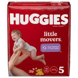 Huggies Little Movers Size 5 Diapers - 19 CT 4 Pack