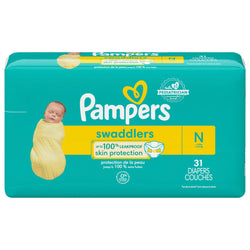 Pampers Diapers Newborn (Less than 10 lb) Jumbo Pack - 31 CT 4 Pack
