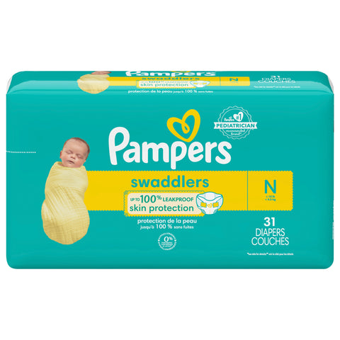 Pampers Diapers Newborn (Less than 10 lb) Jumbo Pack 31 CT