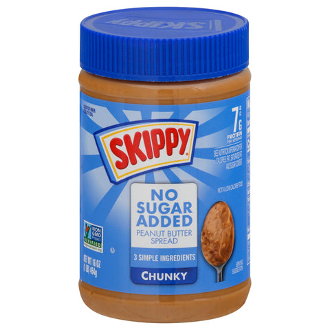 Skippy Chunky Peanut Butter - 16 OZ 12 Pack