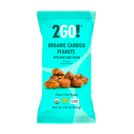 FRU2GO! 2GO! Organic Candied Peanuts - 1.41 OZ 10 Pack