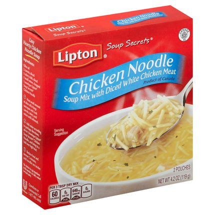 Lipton Soup Secrets Mix Chicken Noodle With Meat - 4.2 OZ 24 Pack