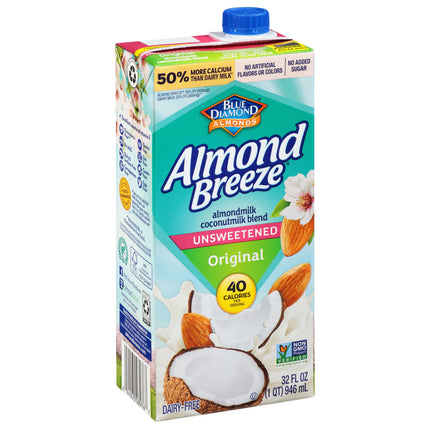 Blue Diamond Original Almond Milk With Coconut Milk - 32.0 OZ 12 Pack