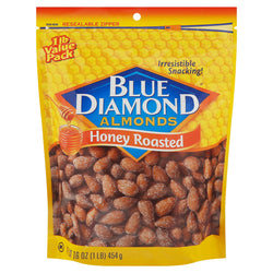 Blue Diamond Honey Roasted Almonds - 16.0 OZ 6 Pack