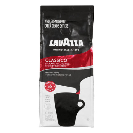 Lavazza Classico Whole Bean Coffee - 12.0 OZ 6 Pack