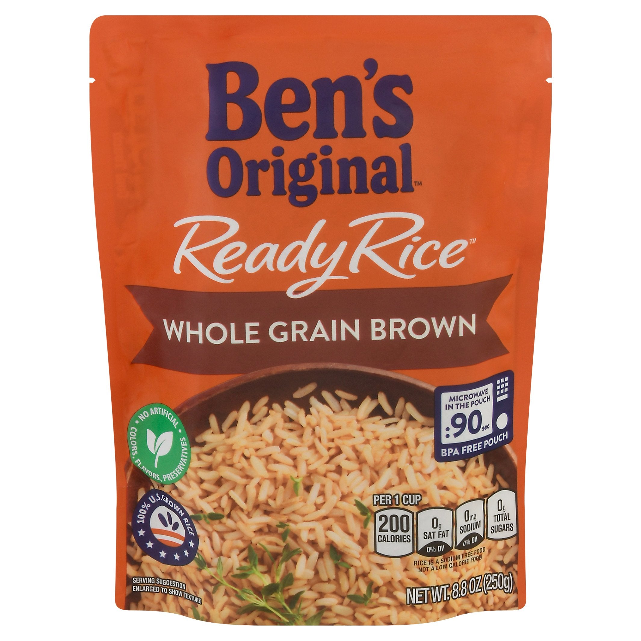 Ben's Original Whole Grain Brown Ready Rice - 8.8 OZ 12 Pack ...