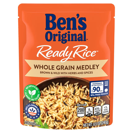 Ben's Original Whole Grain Medley Ready Rice - 8.5 OZ 12 Pack
