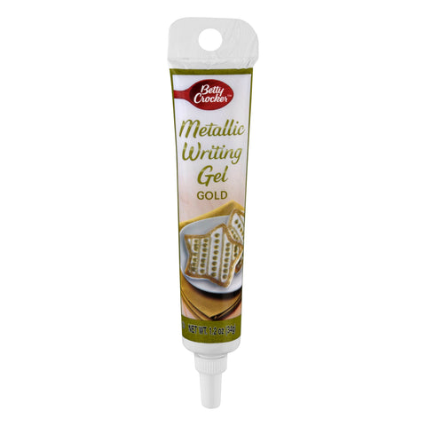 Betty Crocker Gold Metallic Writing Gel  - 1.2 OZ 6 Pack