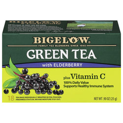 Bigelow Green Tea With Elderberry - 18.0 OZ 6 Pack