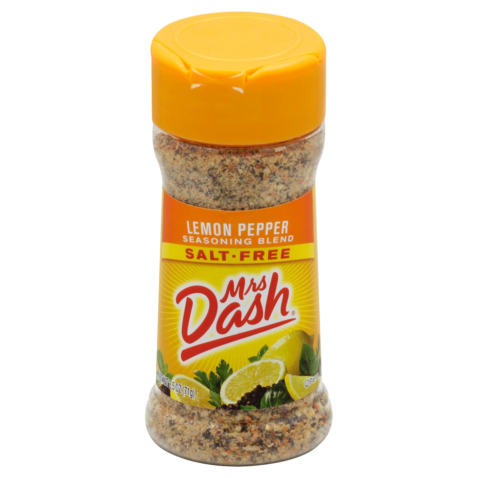 Dash Seasoning Blend, Salt-Free, Lemon Pepper - 2.5 oz