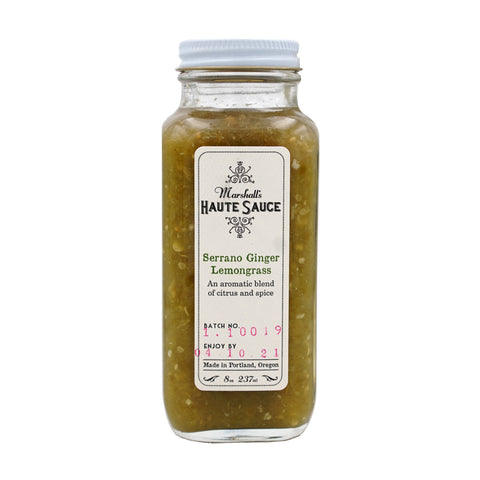 Marshall's Haute Sauce Serrano Ginger Lemongrass - 8 OZ 12 Pack