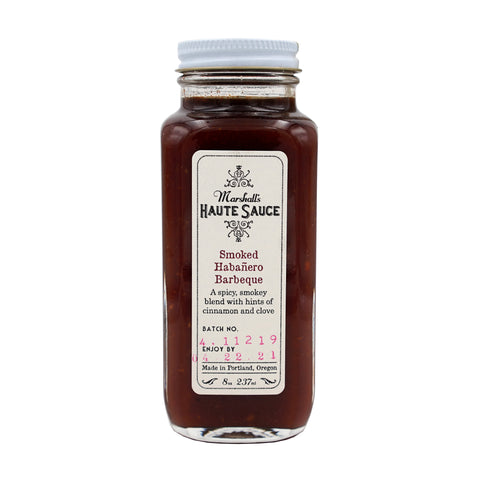 Marshall's Haute Sauce Smoked Habenro Barbeque - 8 OZ 12 Pack