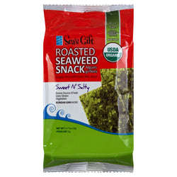 Sea's Gift Sweet N' Salty Roasted Seaweed Snack - 0.17 OZ 12 Pack